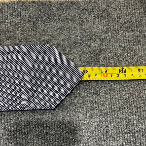 Brooks Brothers Tie NWT 3.5X58 Gray Geometric Allover All Silk Made In USA - Picture 8 of 9
